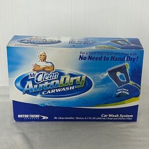 Mr. Clean AutoDry Carwash System Kit Blue New Spot-Free No Hand Dry PUR Filter